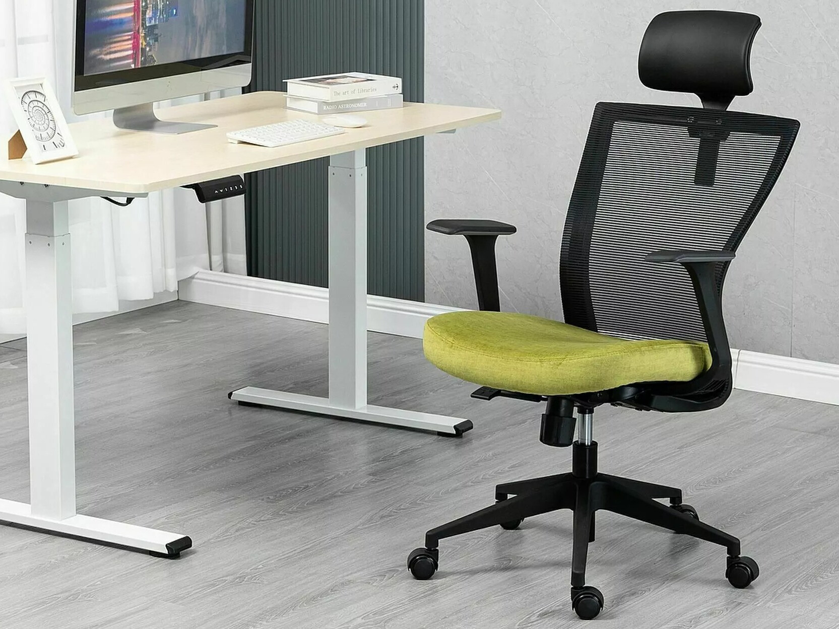 Kontoritool Detroit 270 (Must + Kollane)