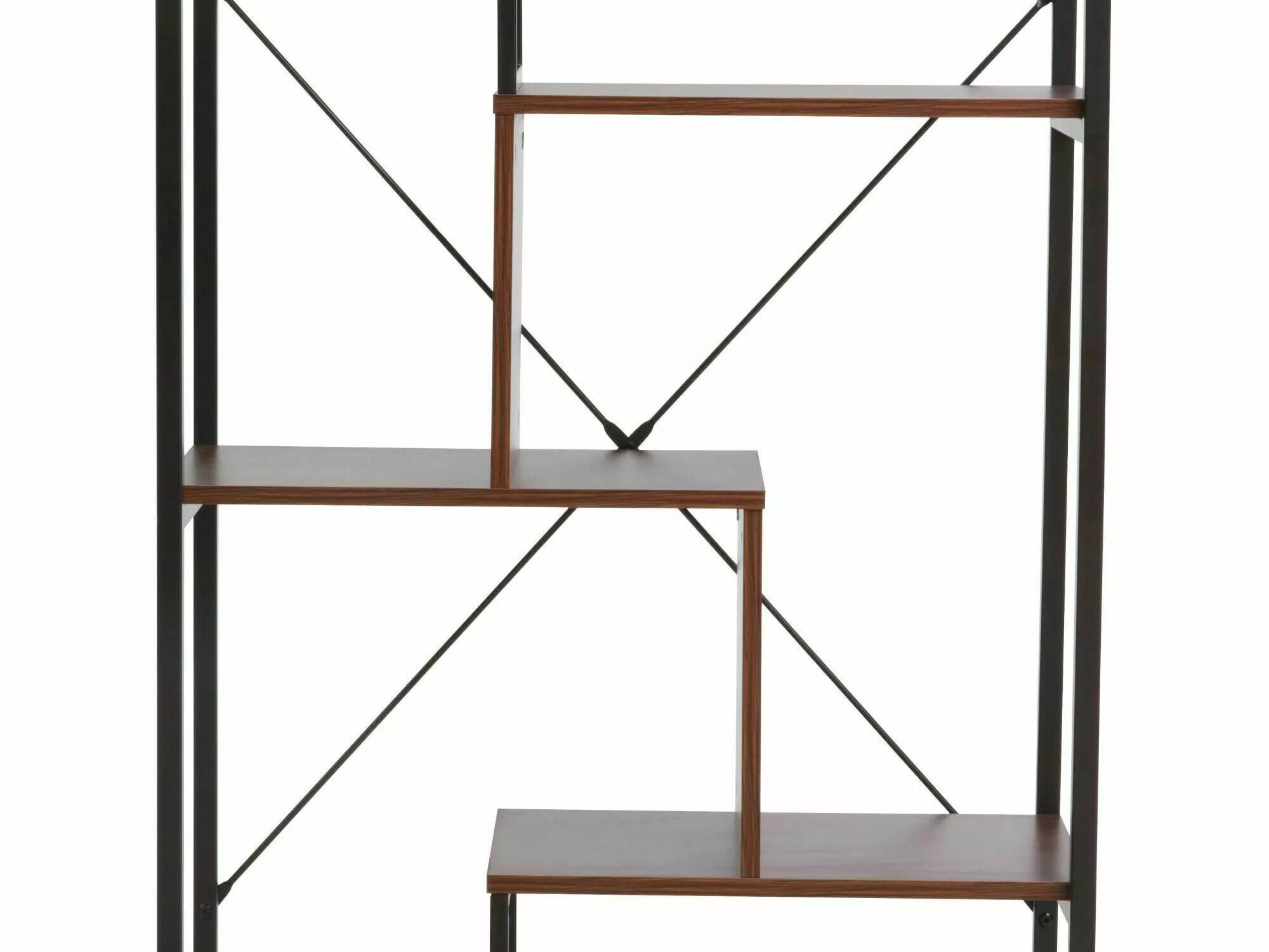 Riiul Detroit 235 (Pähkel + Must)