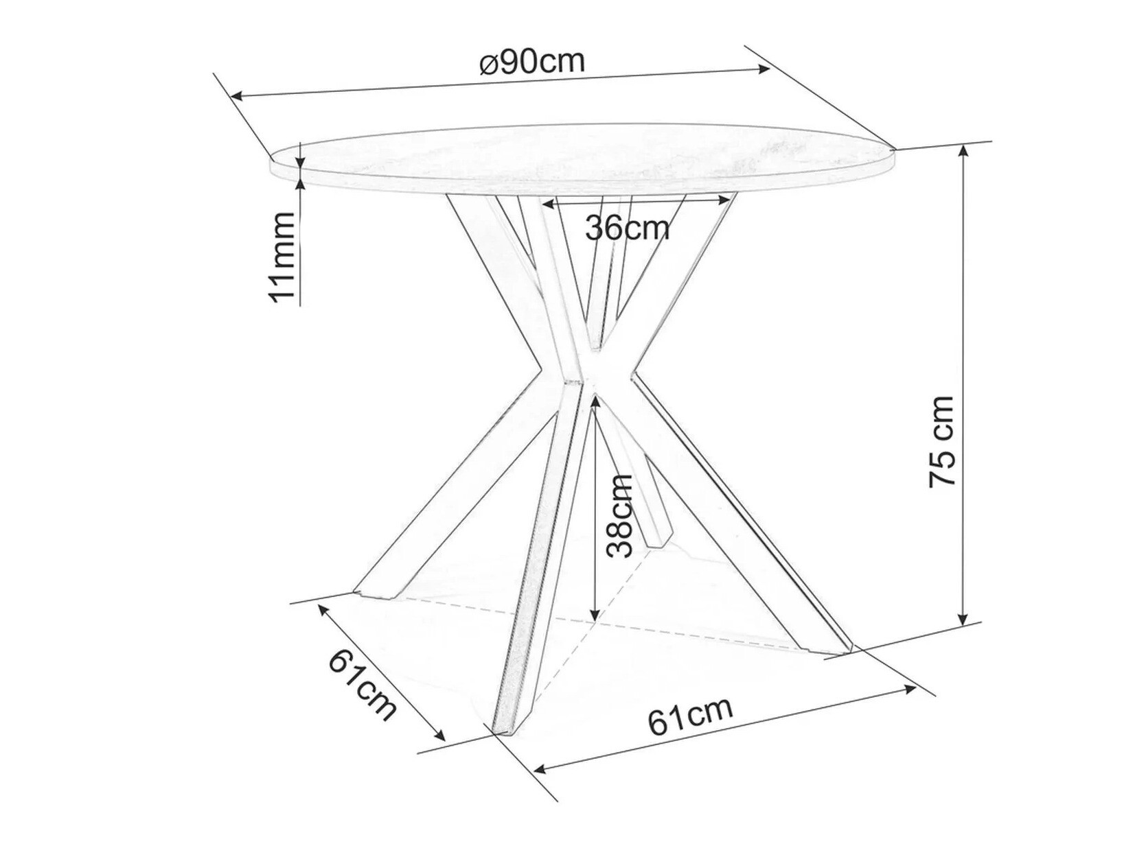 Laud Detroit 271 (Valge marmor)