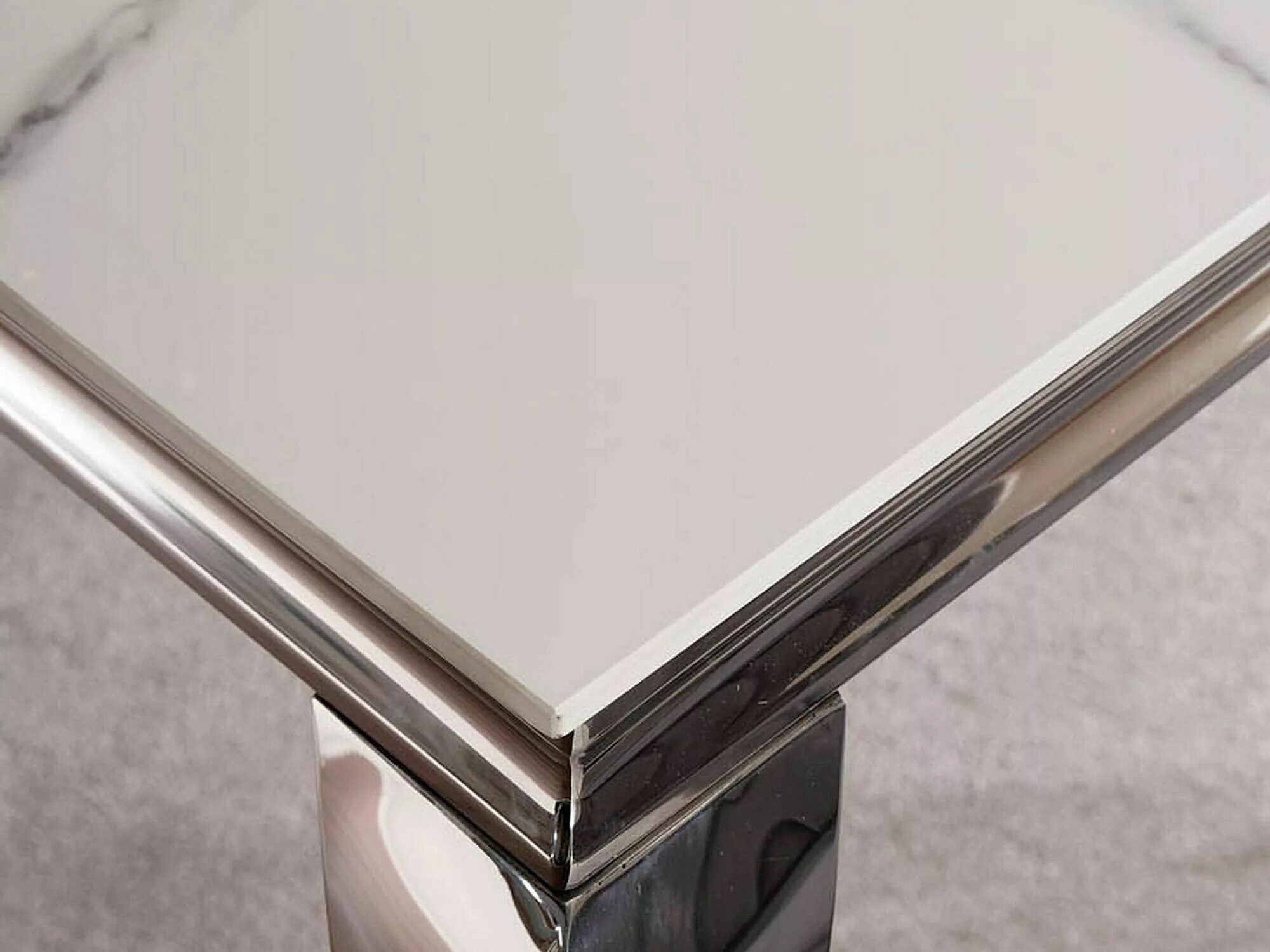 Laud Detroit 323 (Hõbedane + Valge marmor)