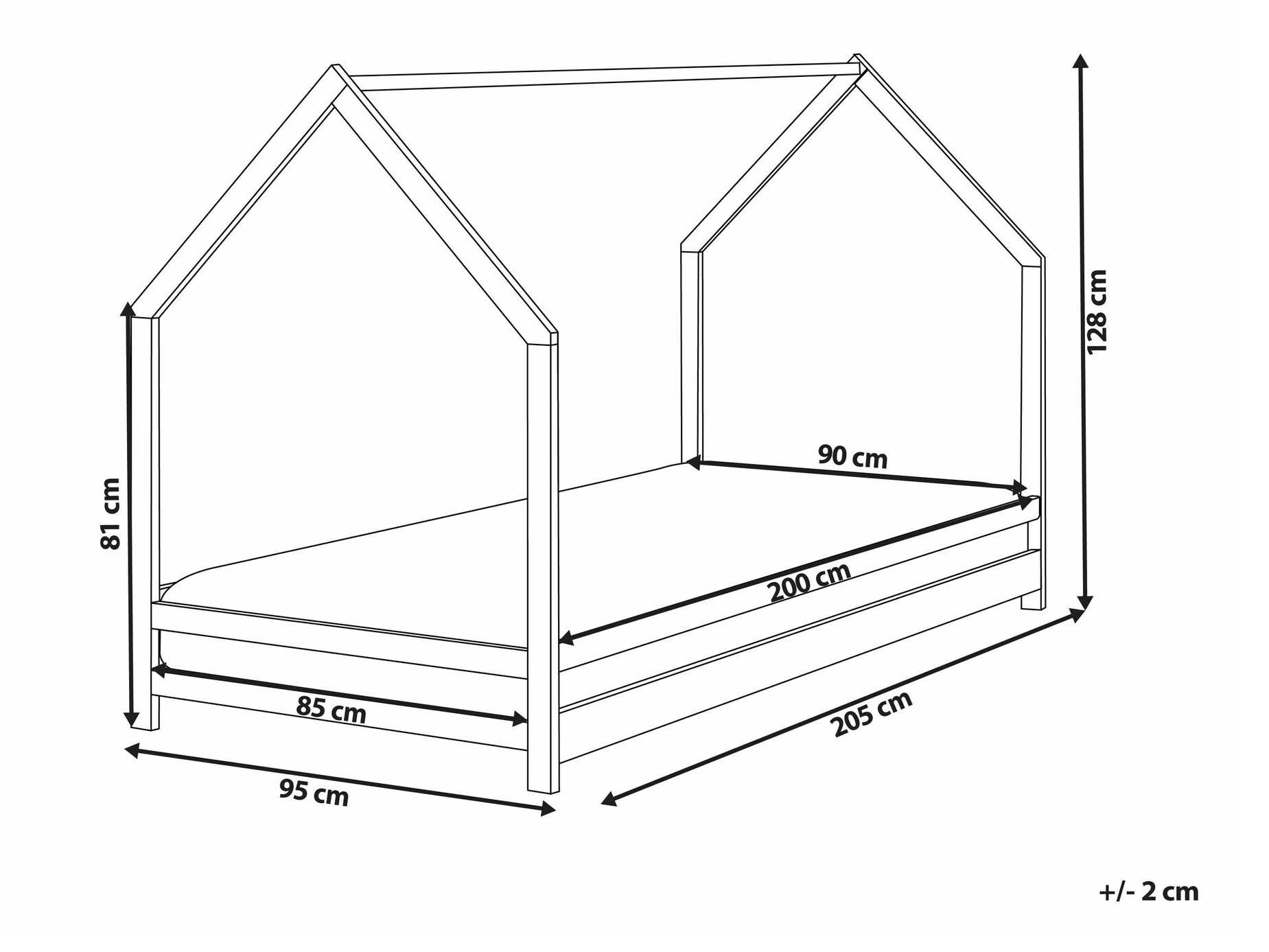 Voodi Berwyn 1997 (Valge)