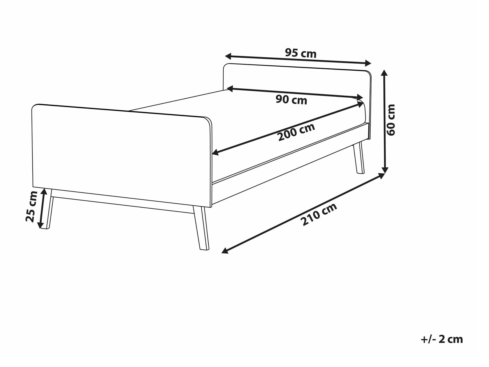 Voodi Berwyn 1998 (Valge)