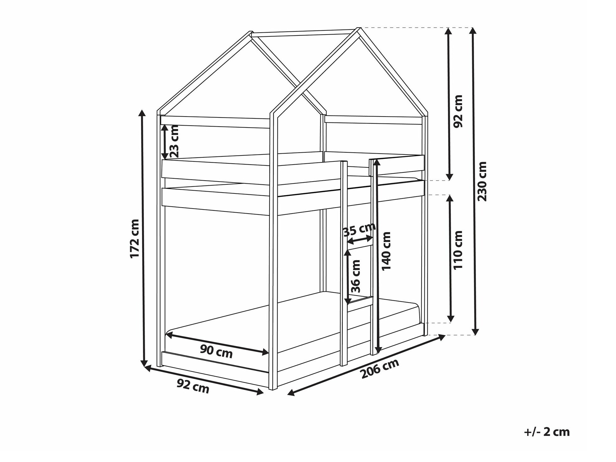 Voodi Berwyn 1999 (Valge)