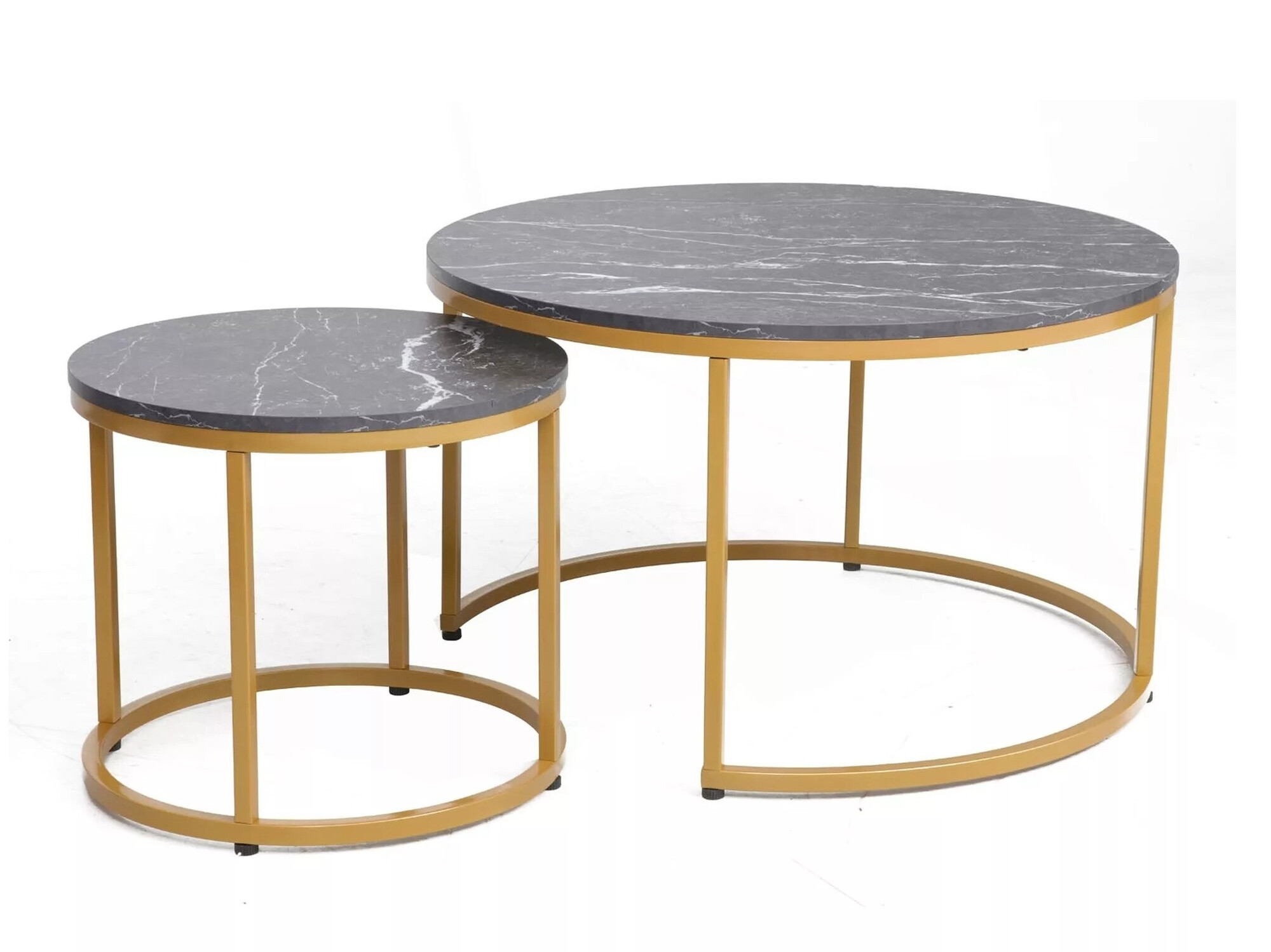 Diivanilaudade komplekt Detroit 397 (Must marmor)