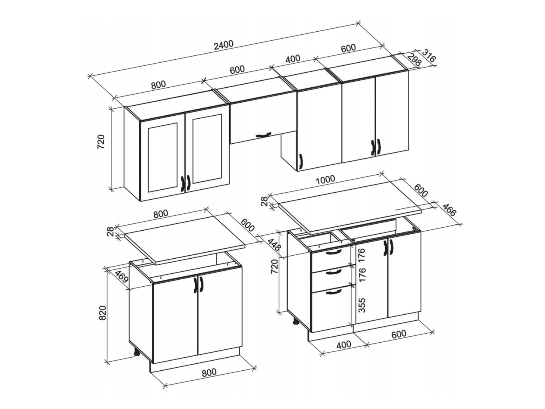 Köögikomplekt Houston 1730