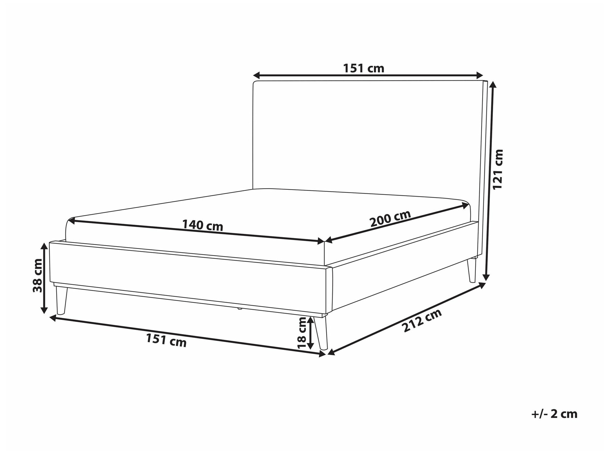 Voodi Berwyn 1603 (Roosikarva)