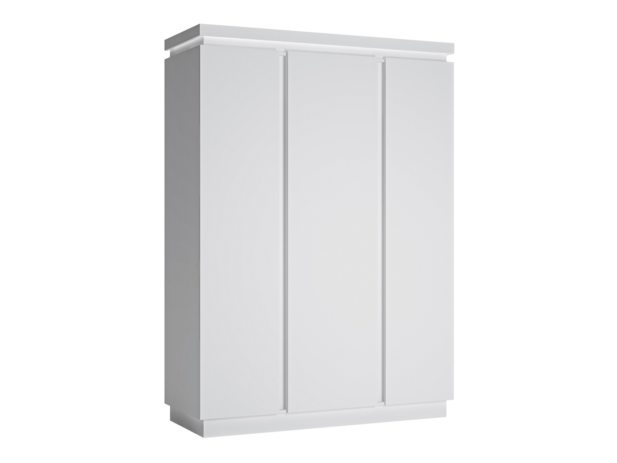 Riidekapp Feldeli 115 (Valge + Läikiv valge)