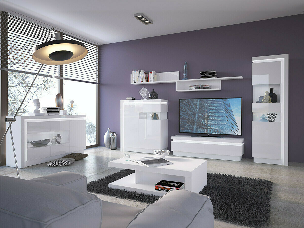 Riiul Feldeli 111 (Valge + Läikiv valge)