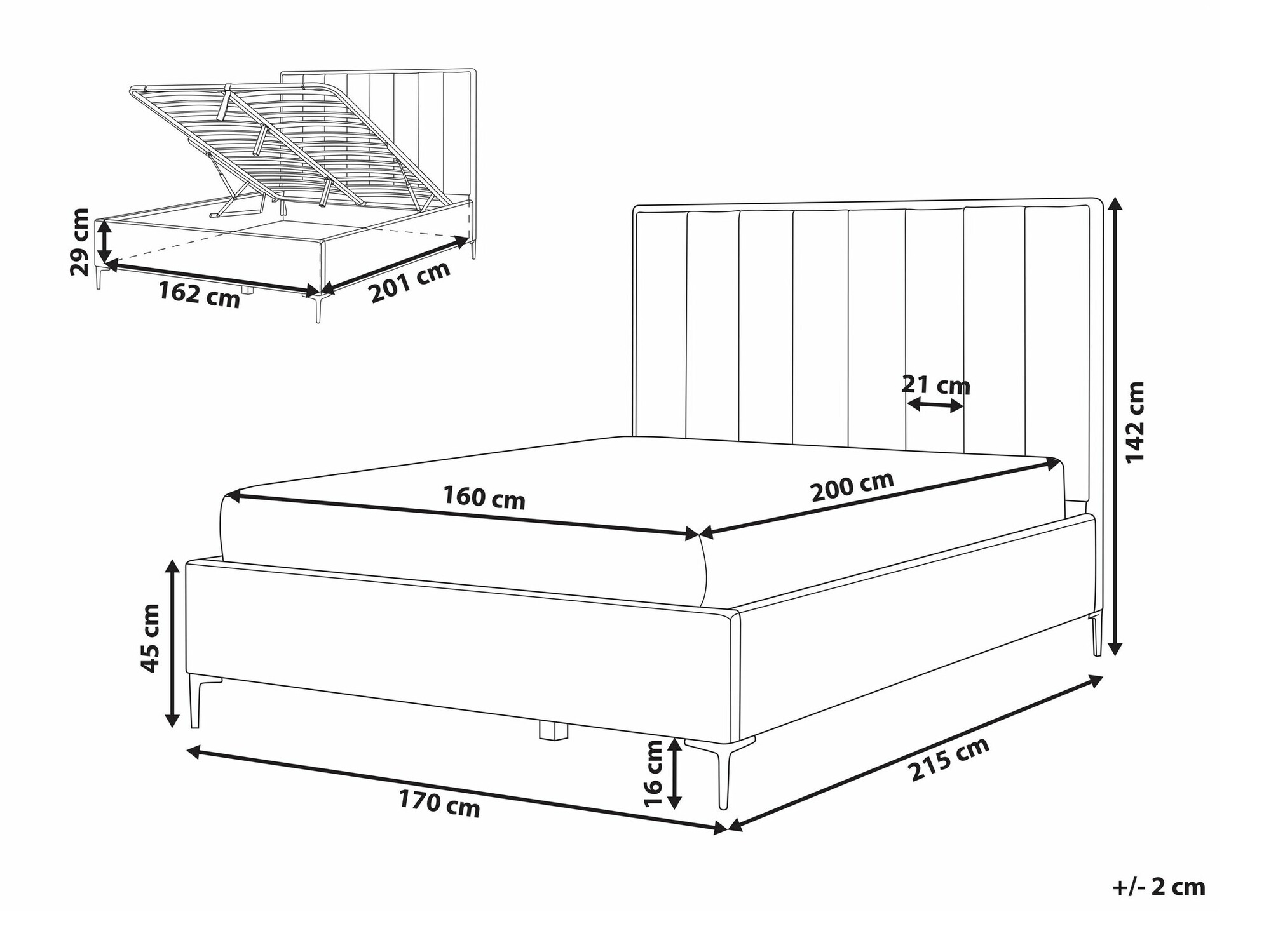 Voodi Berwyn 310 (Roosikarva)