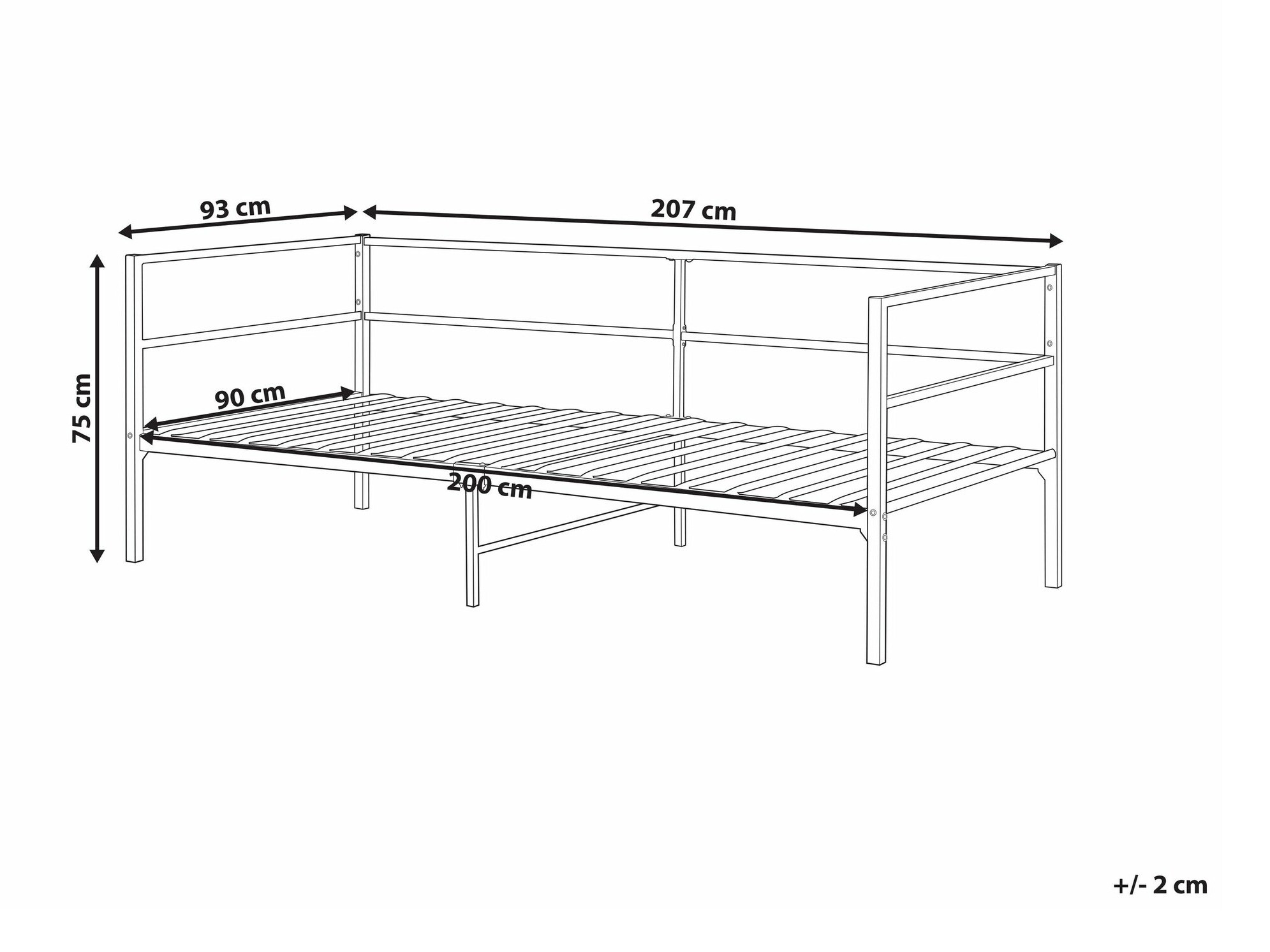 Voodi Berwyn 2016 (Valge)