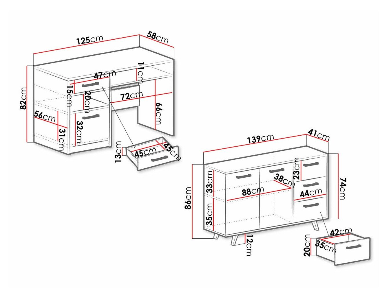 Mööblikomplekt Delbalo 105 (Lilla)