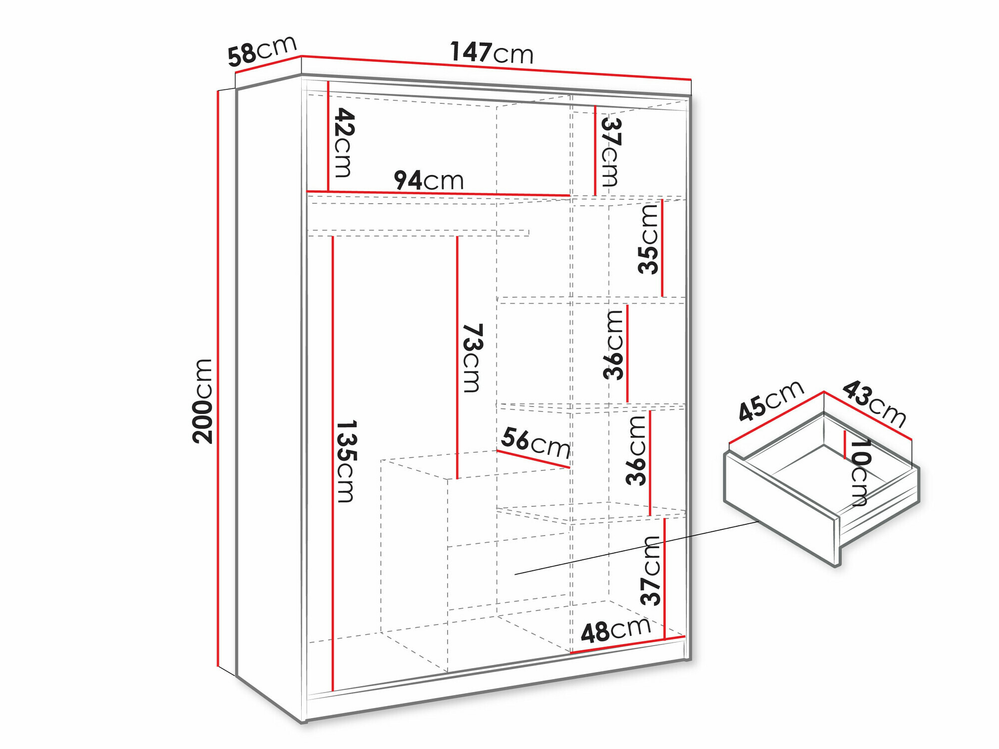 Riidekapp Dortivu 153 (Wellingtoni tamm)