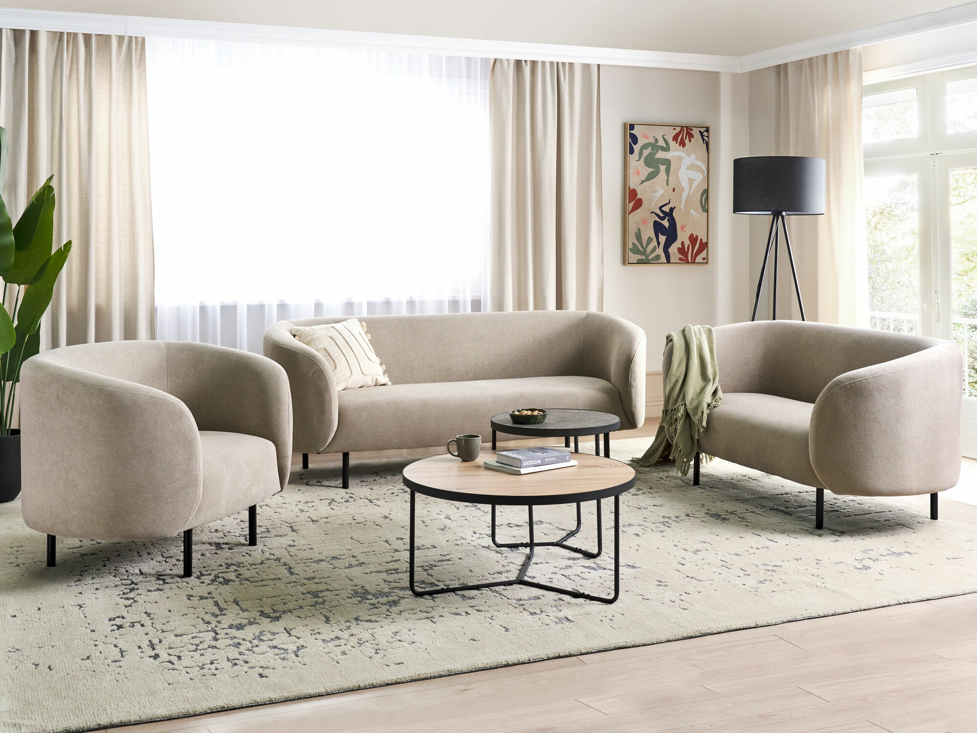 Diivan Berwyn 2044 (taupe + Must)