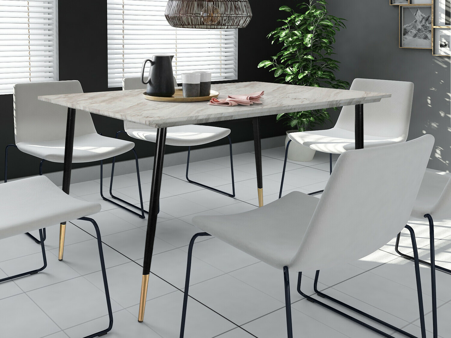 Laud Denton 760 (Must + Kuldne + Hall marmor)