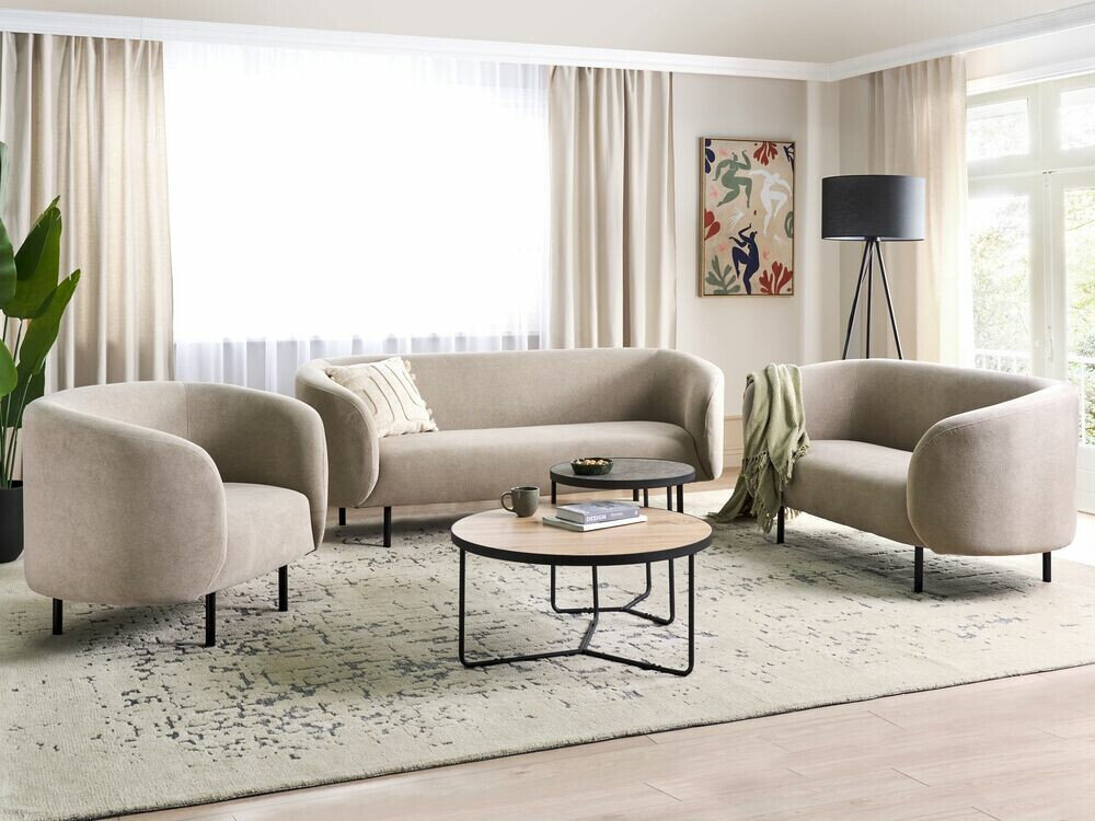 Pehme mööbli komplekt Berwyn 2049 (Taupe + Must)