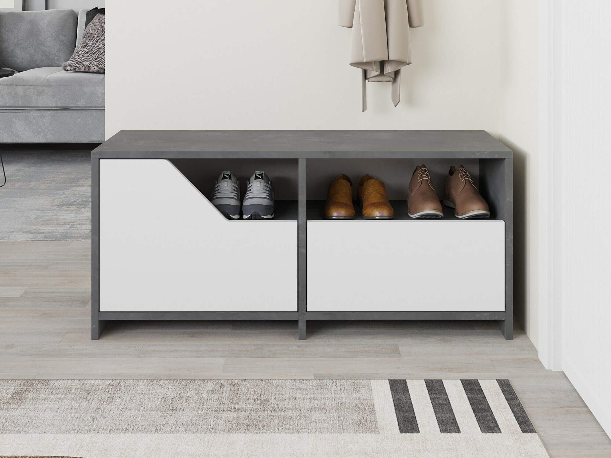 Kingariiul Asheboro 111 (Valge + Hall)