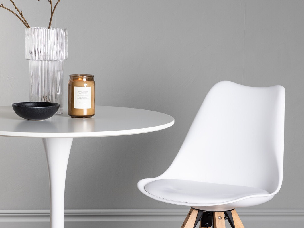 Söögitoakomplekt Dallas 4467 (Valge + Ere puit)