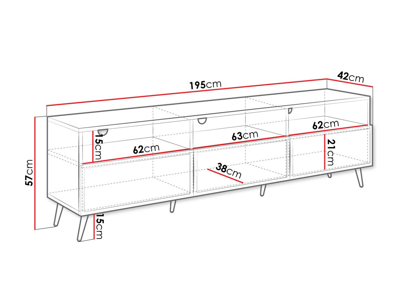 TV-alus Comfivo Nuromo 106 (Beež)