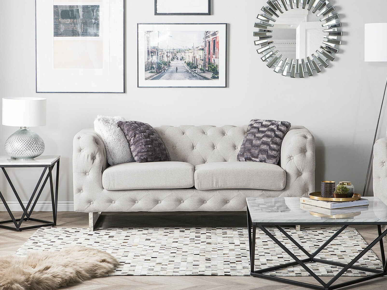 Chesterfield diivan Berwyn 2090 (Beež)