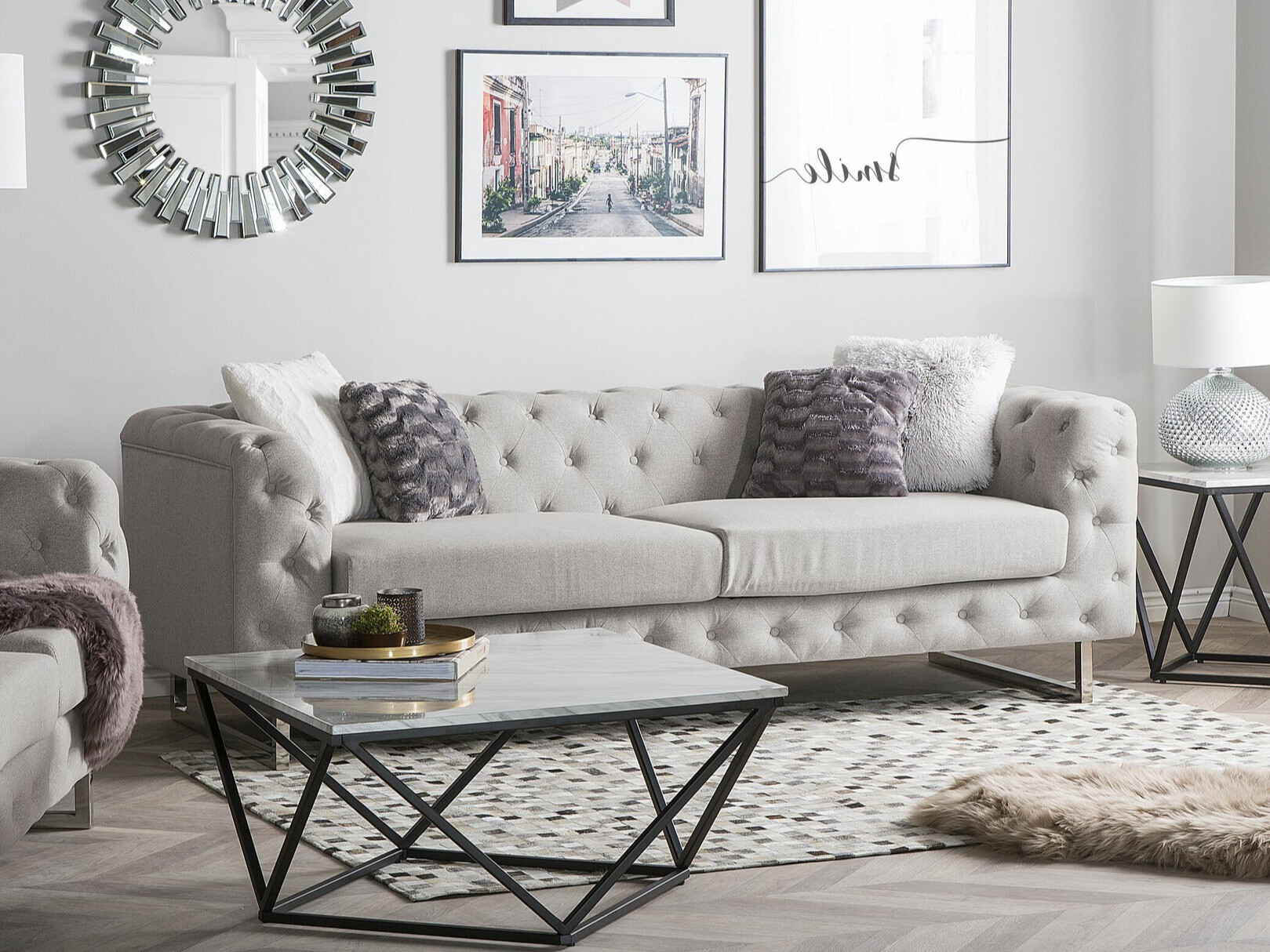 Chesterfield diivan Berwyn 2092 (Beež)