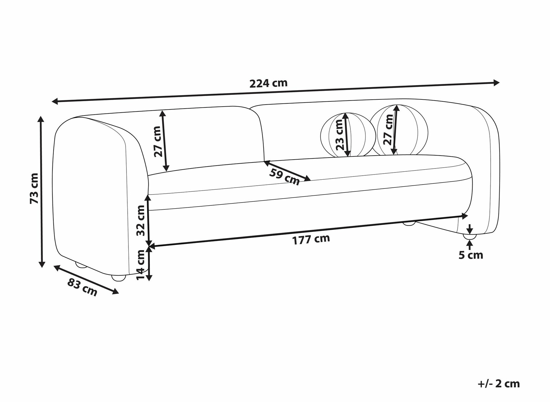 Diivan Veselme 103 (Valge)