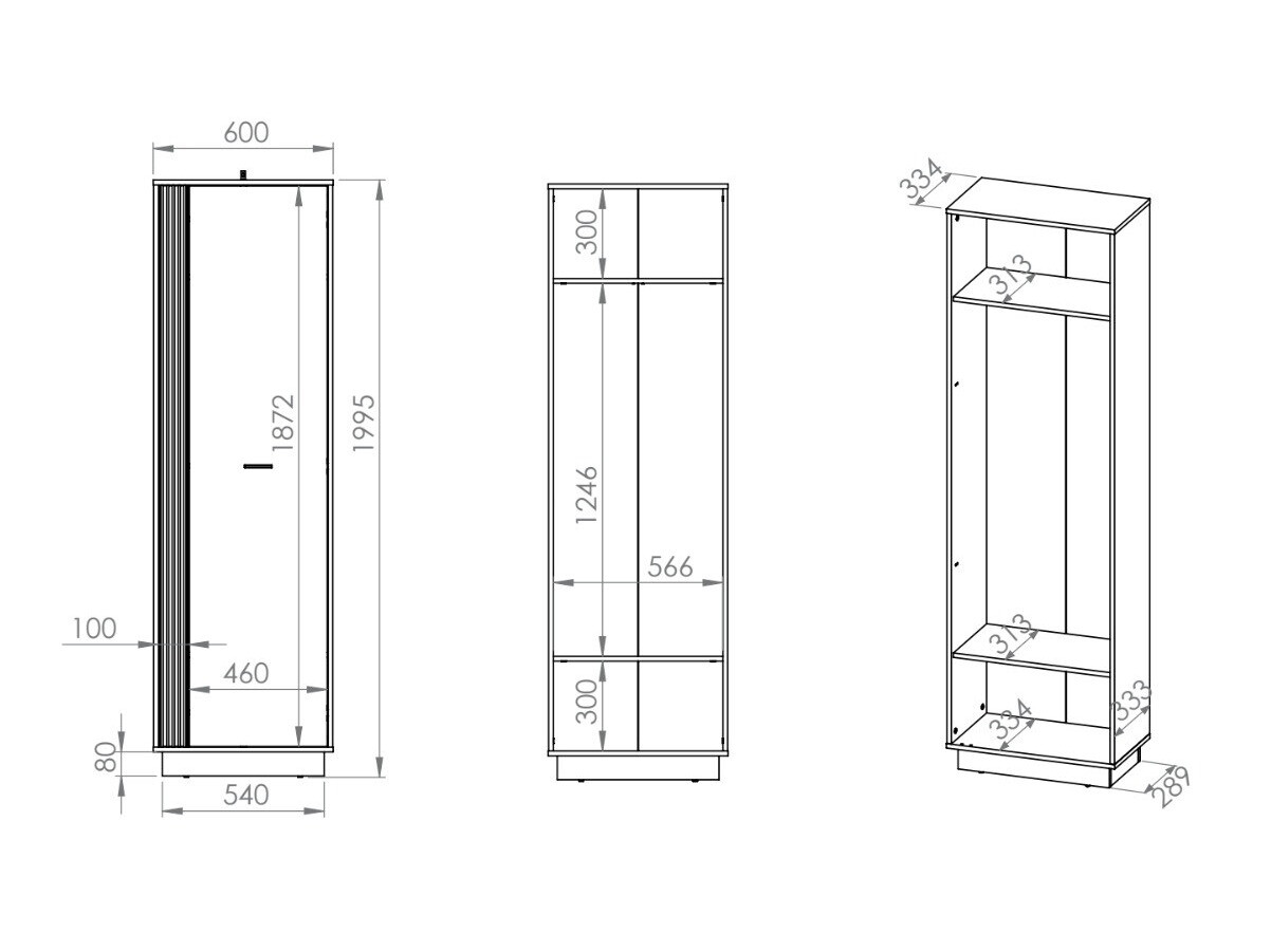 Riidekapp Revcire 100