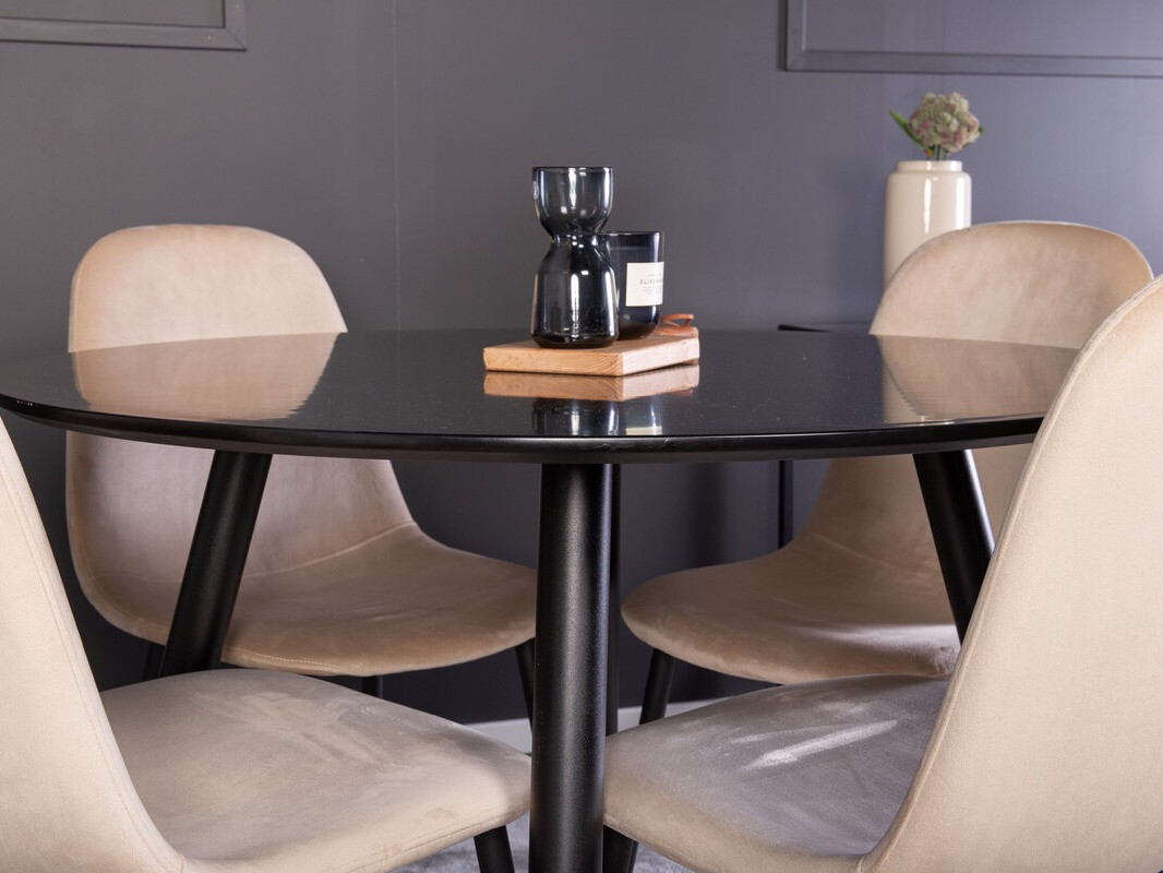 Söögitoakomplekt Dallas 348 (Beež + Must)