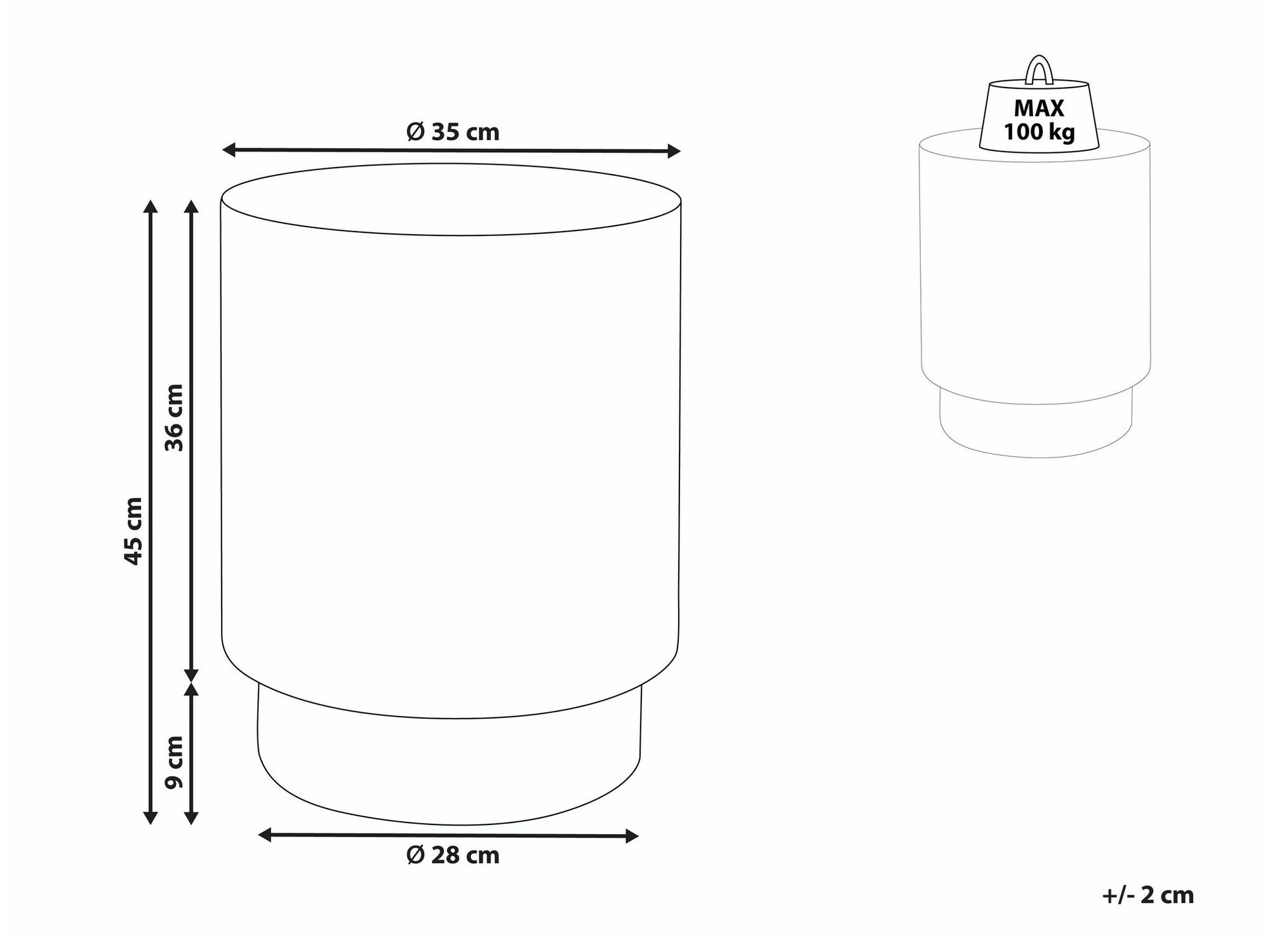 Külglaud Berwyn 2126 (Must)