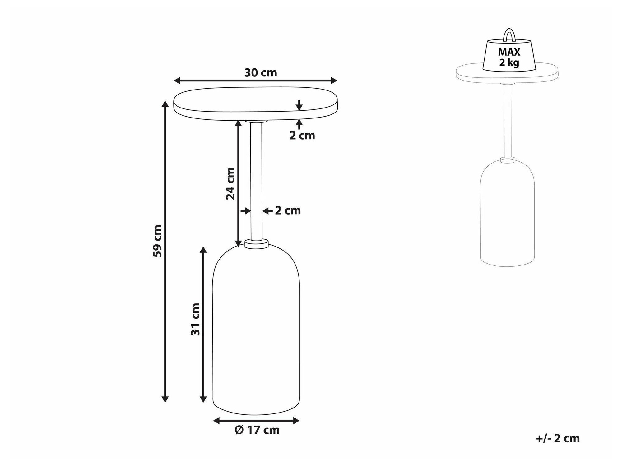 Külglaud Berwyn 2127 (Valge + Ere puit)