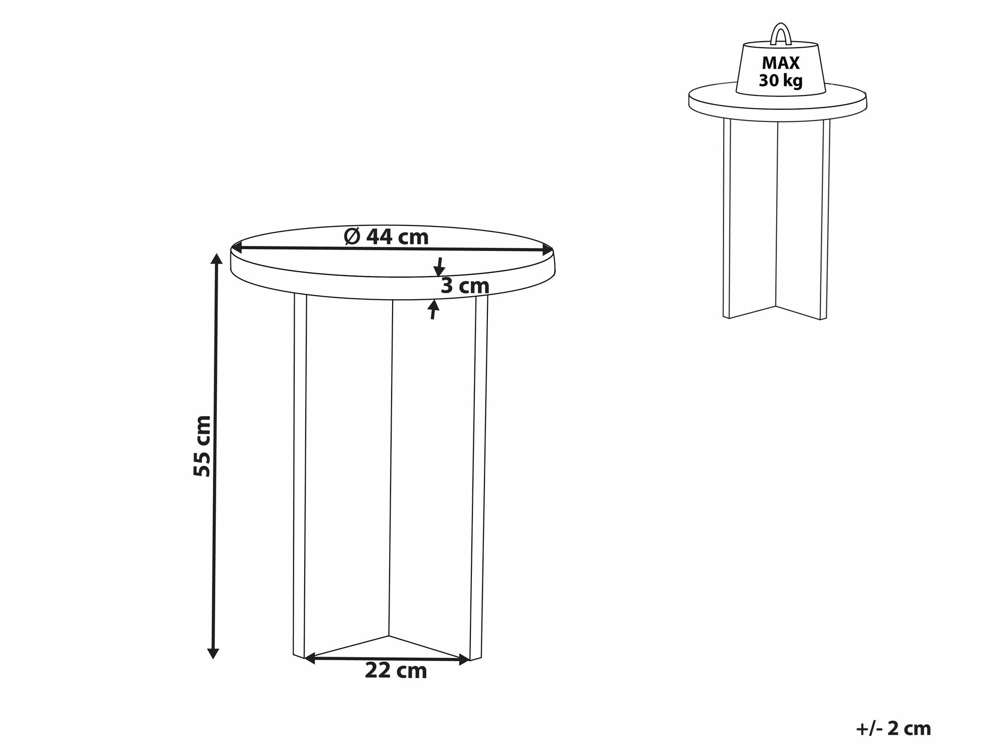 Külglaud Berwyn 2128 (Ere puit)