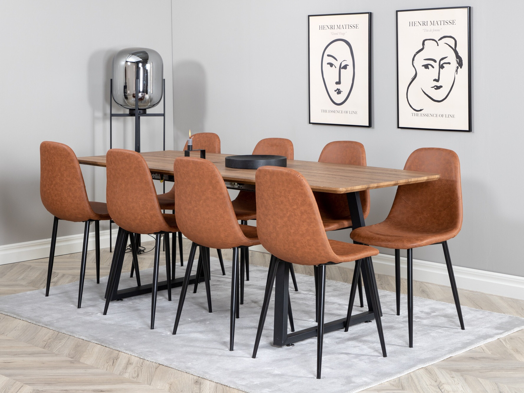 Söögitoakomplekt Dallas 331 (Pruun + Must)