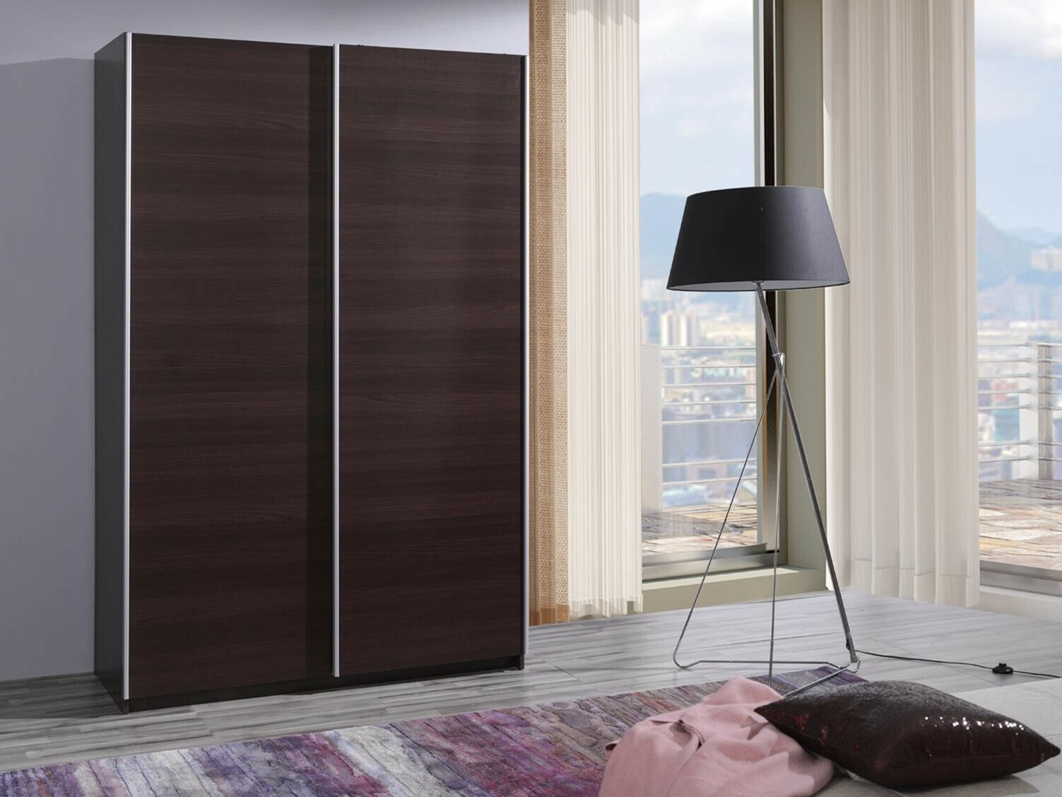 Riidekapp Murrieta 113 (Eebenimust)