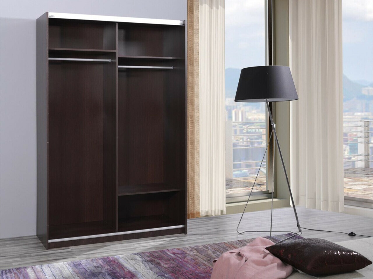 Riidekapp Murrieta 113 (Eebenimust)