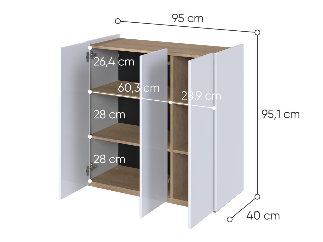 Kapp Fresno 149 (Läikiv valge)