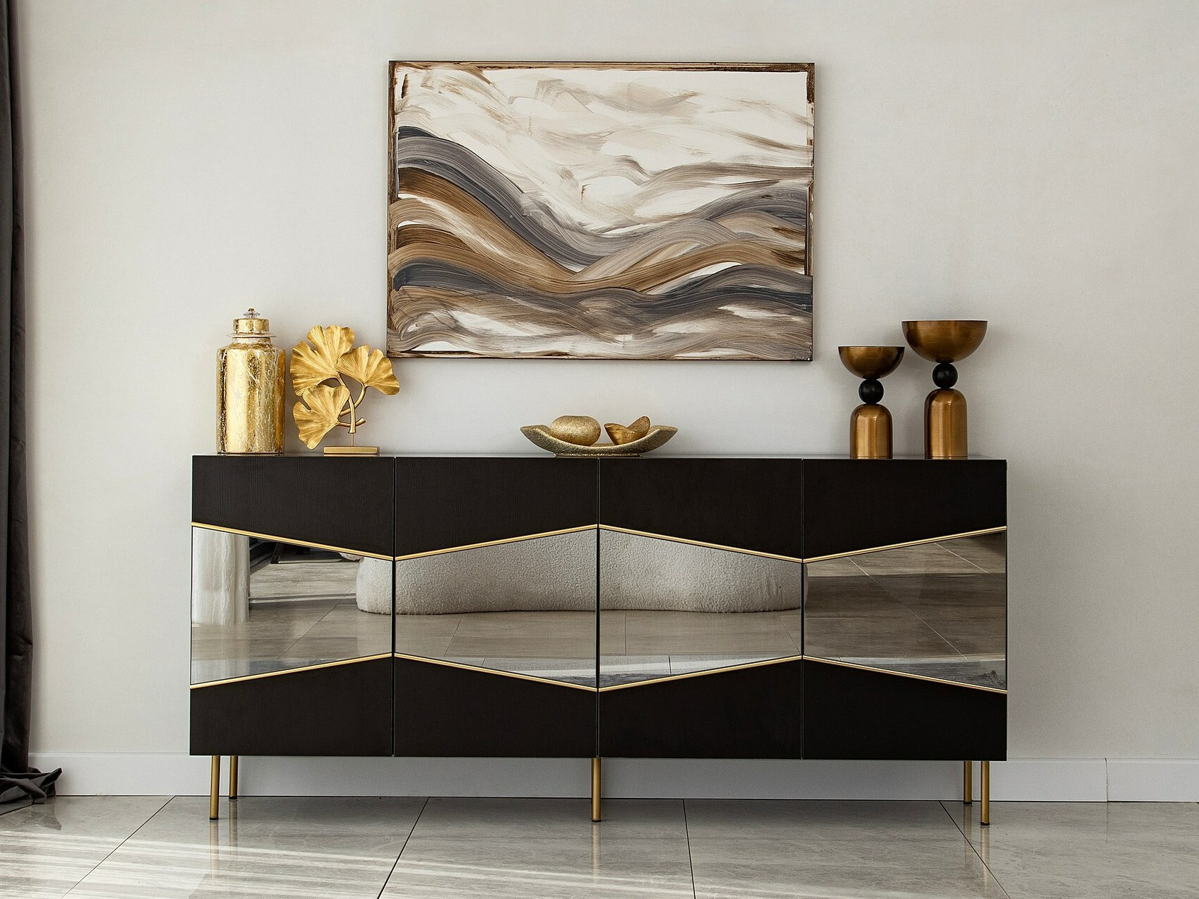 Kapp Kailua 2210 (Must + Kuldne)