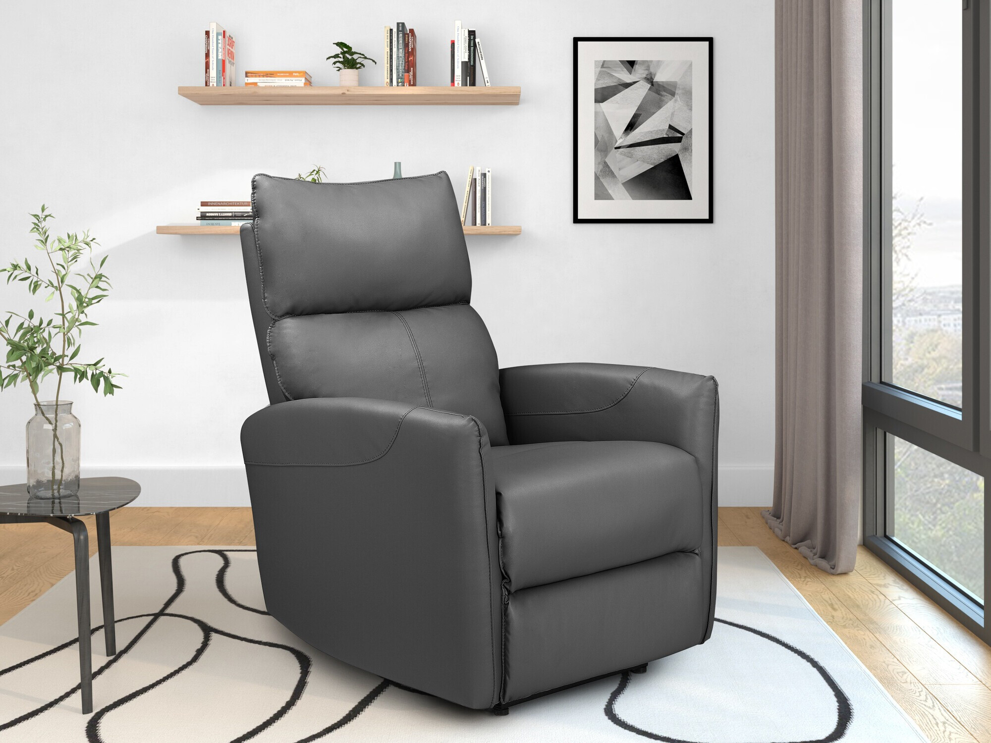 Tugitool recliner Denton 1338 (Antratsiit)