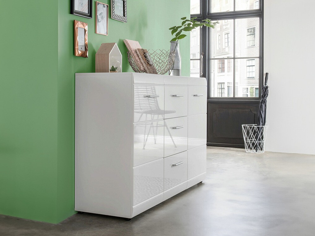 Kummut Livromu 108 (Läikiv valge + Valge)