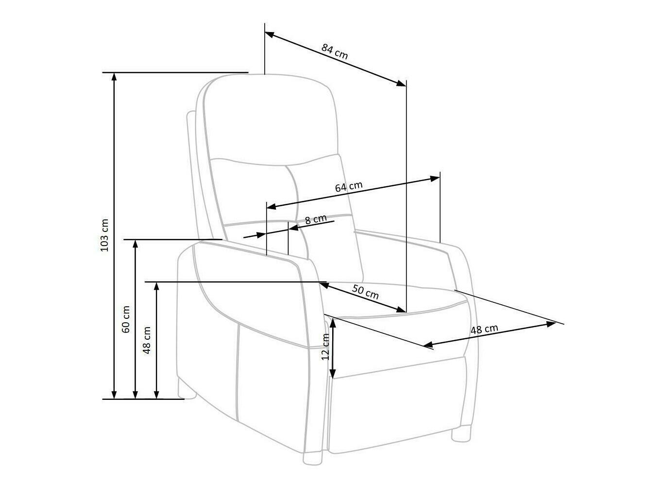 Tugitool recliner Houston 992 (Beež)