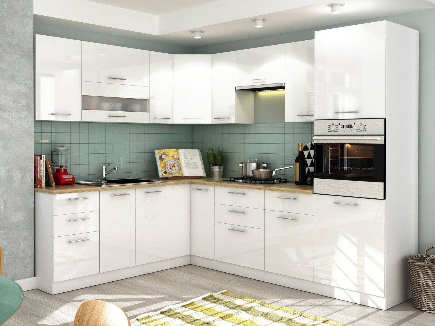 Moodulkapp sisseehitatud seadmete jaoks Tiffa White 135