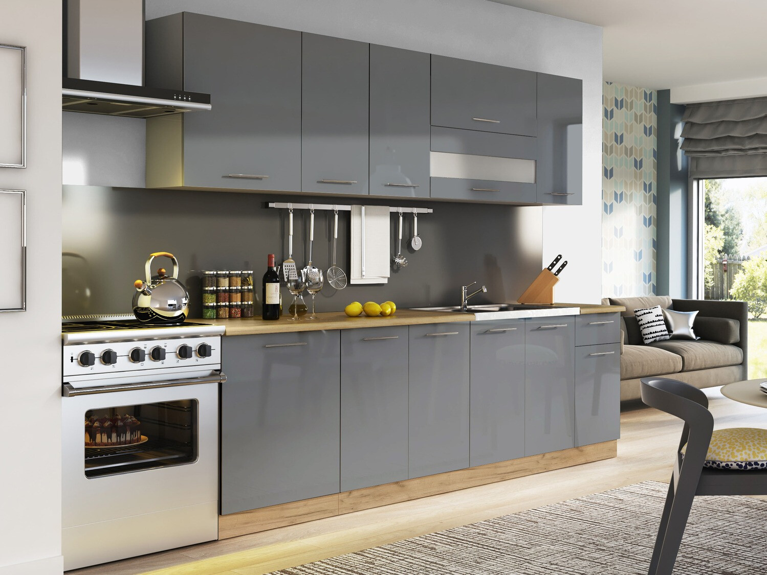 Ustega moodulkapp Tiffa Grey 136