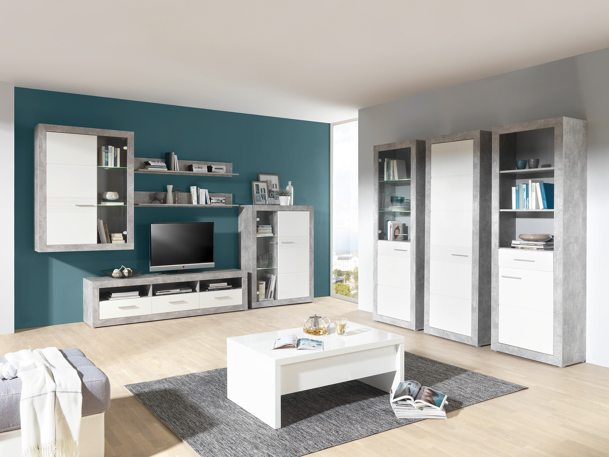 TV-alus Romfera 103 (Valge + Hall)