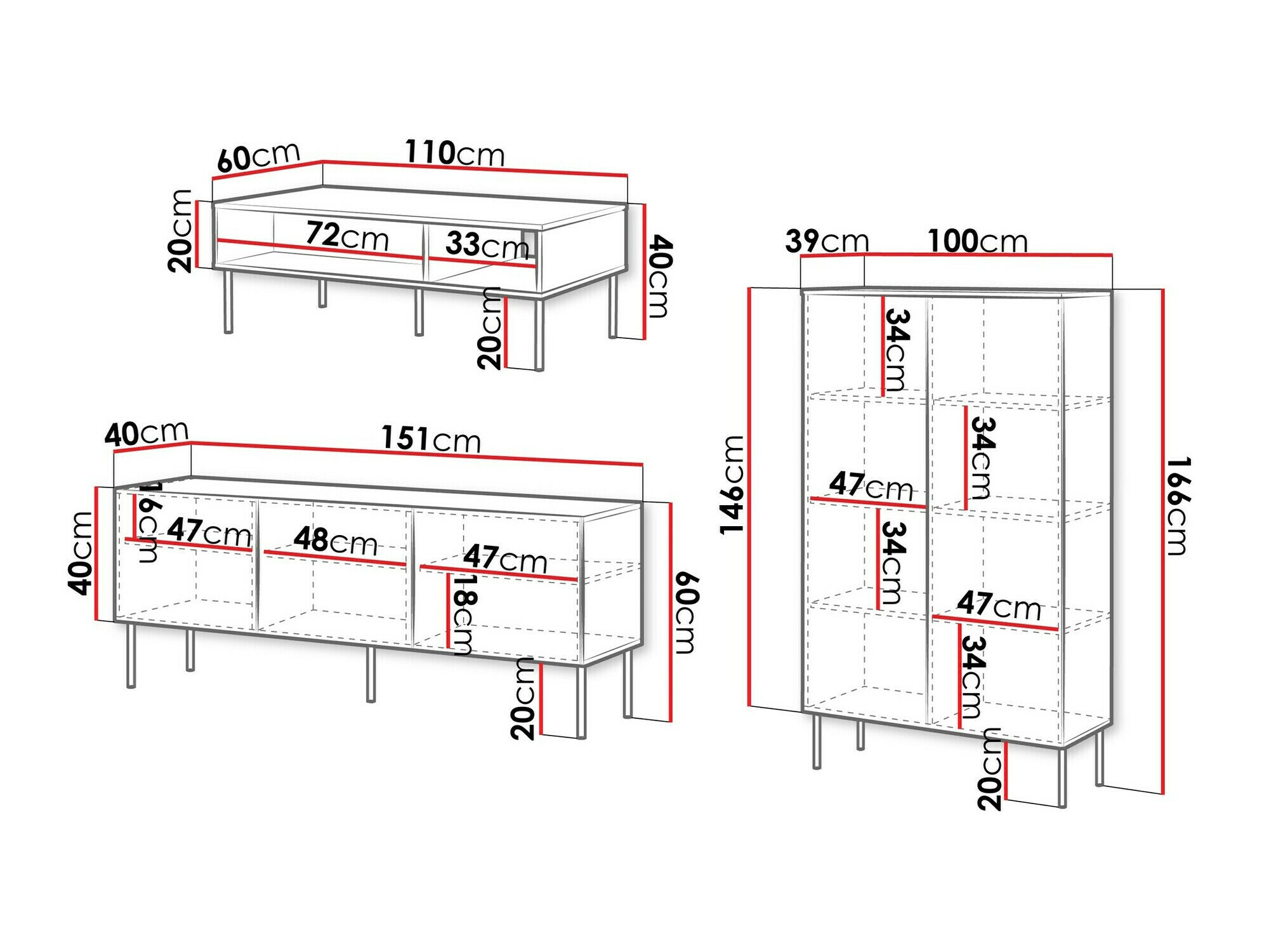 Elutoa komplekt Celra (Valge)