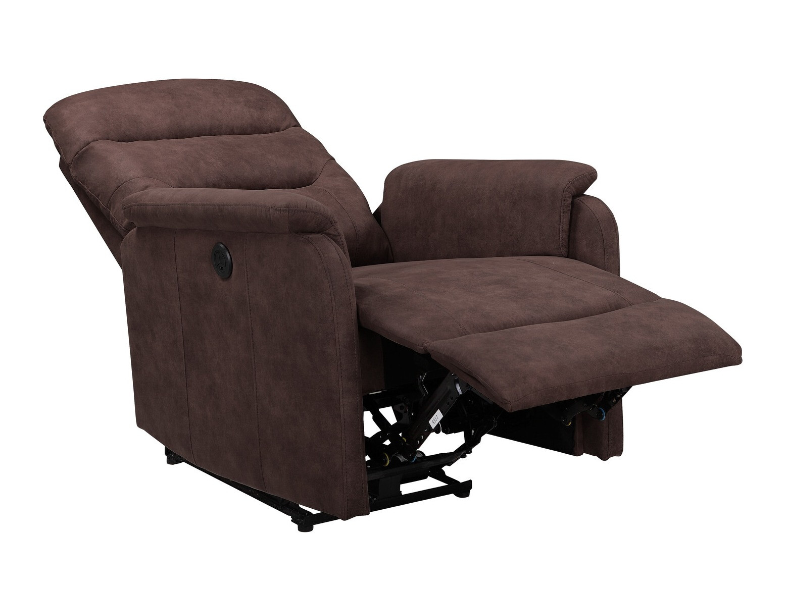 Tugitool recliner Denton 1347 (Tumepruun)