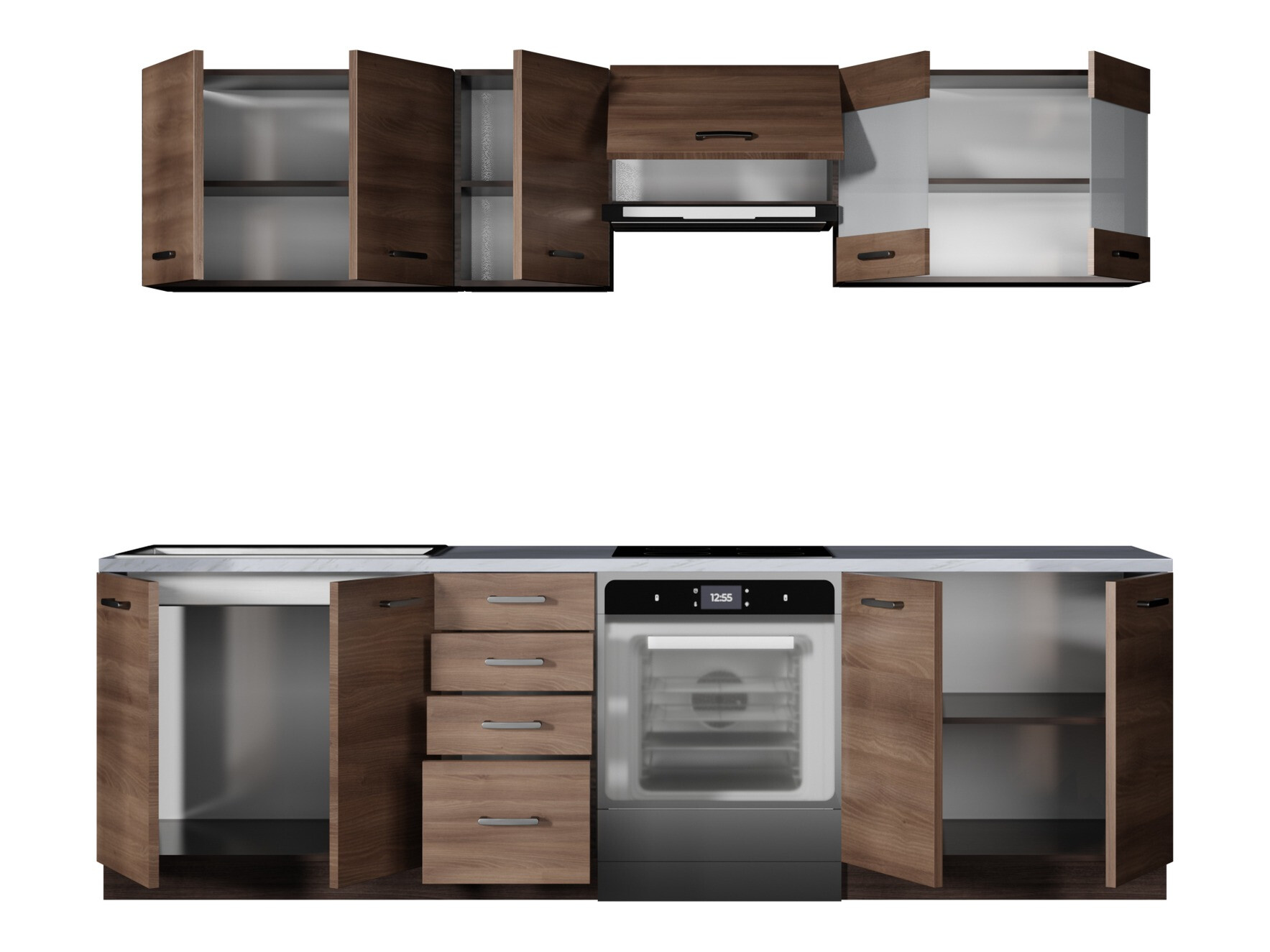 Köögikomplekt Houston 1138 (Tume tamm)