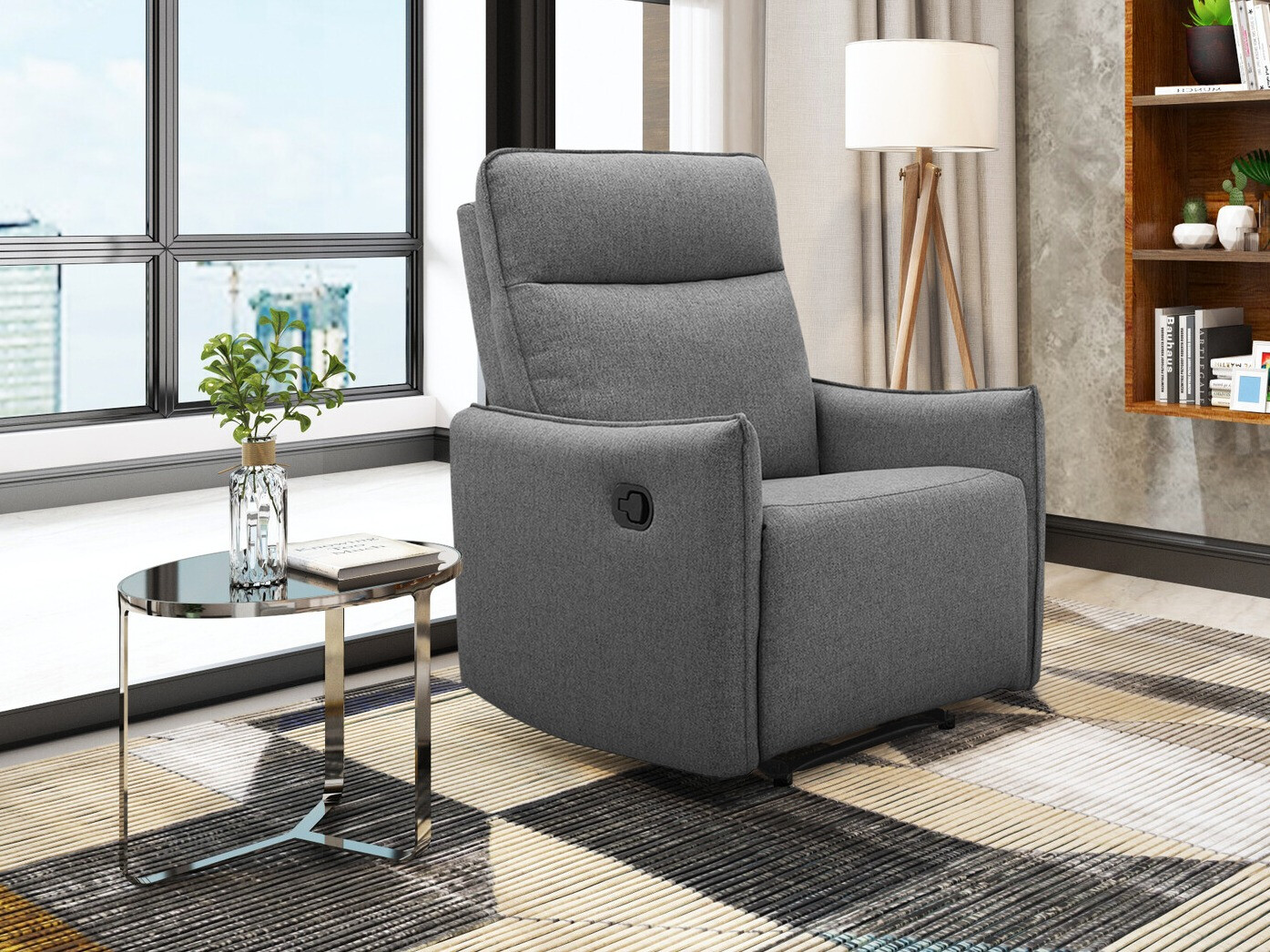 Tugitool recliner Tulsa 644 (Antratsiit)
