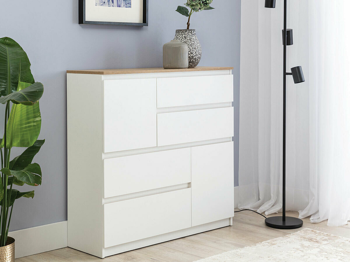 Kummut Catelbi 105 (Valge + Tamm)