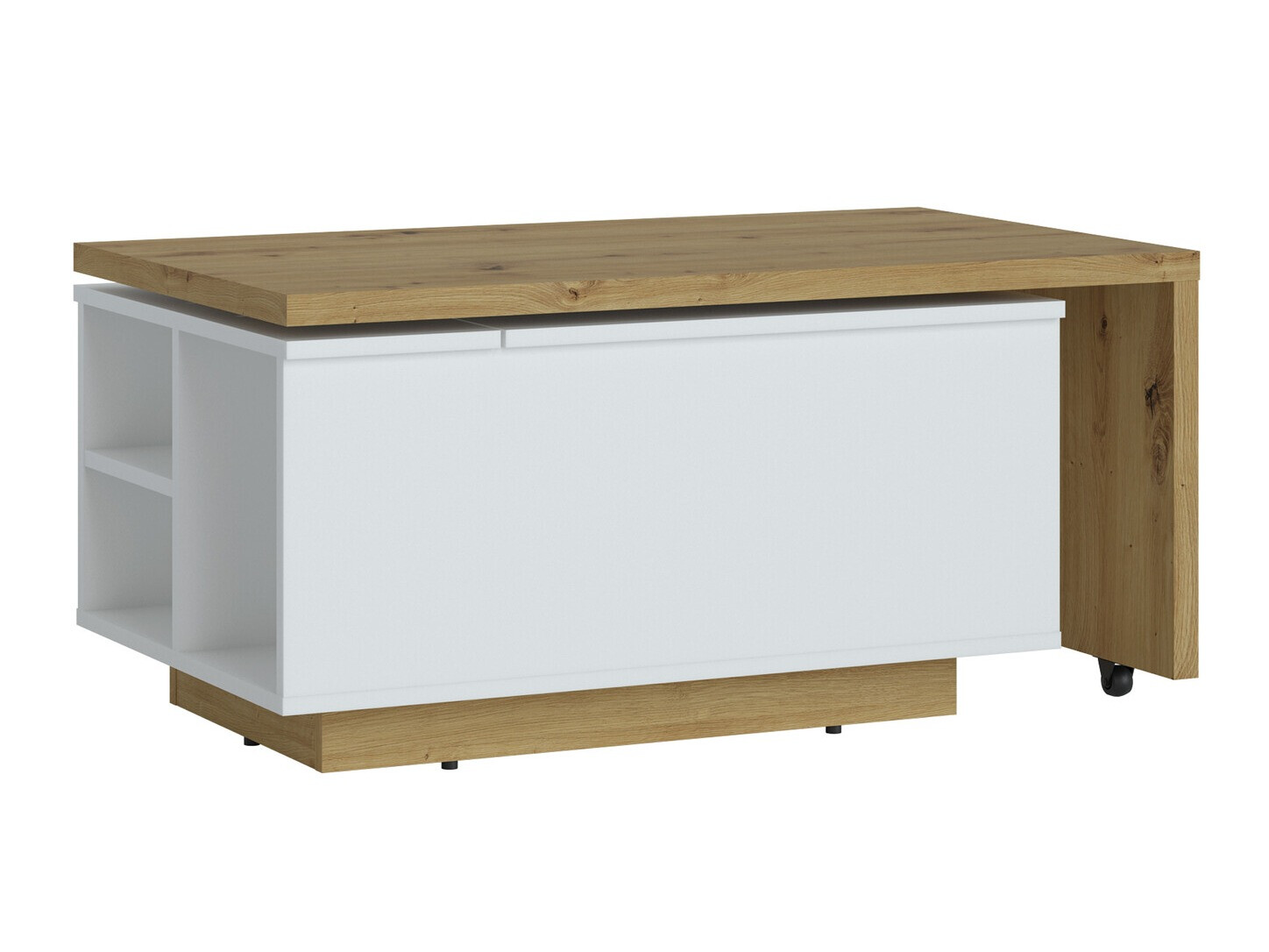 Transformer diivanilaud Ontario 133 (Valge + Artisan tamm)