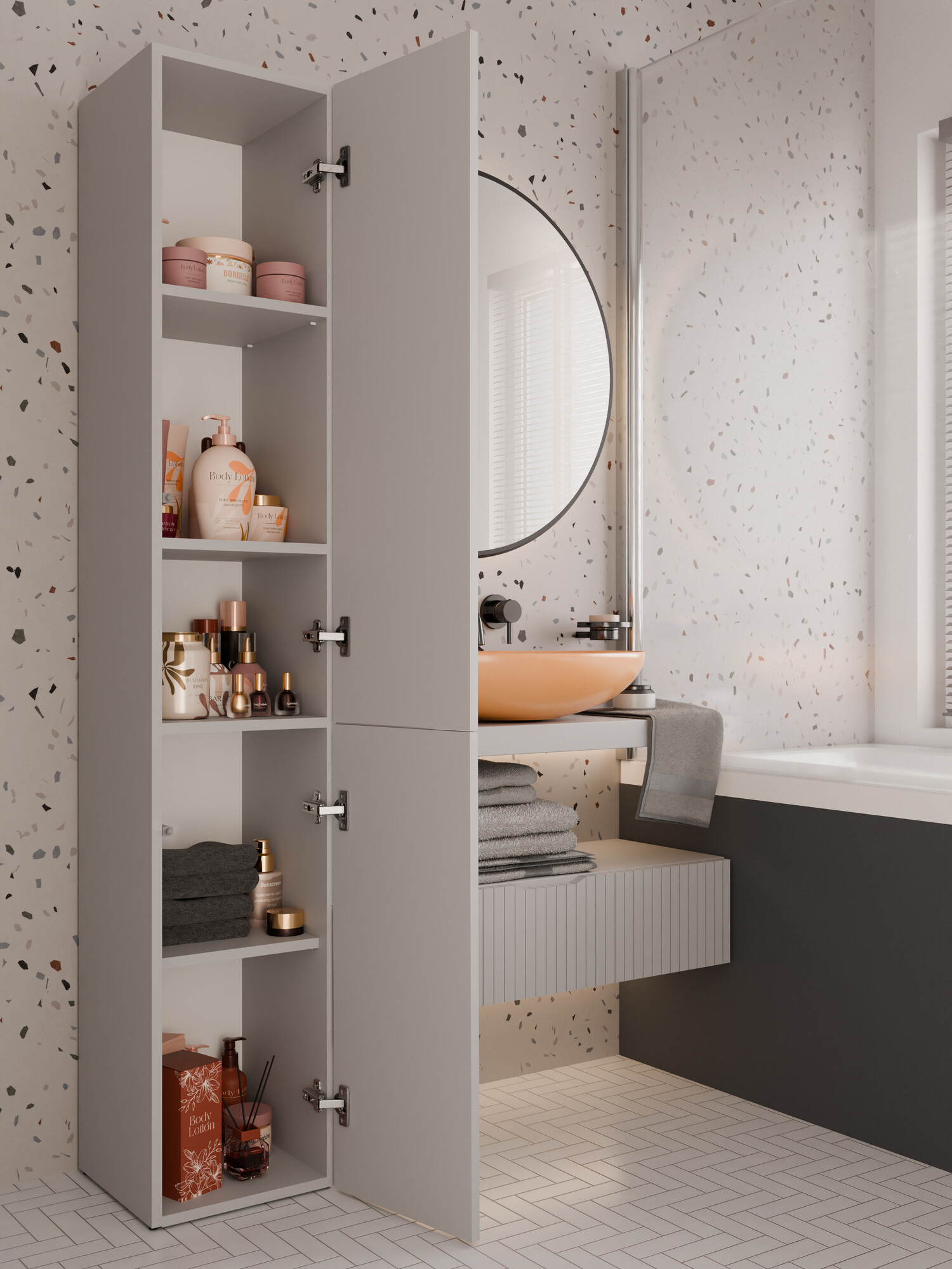 Vannitoa põrandakapp Nolmaru 110 (Kašmiir)