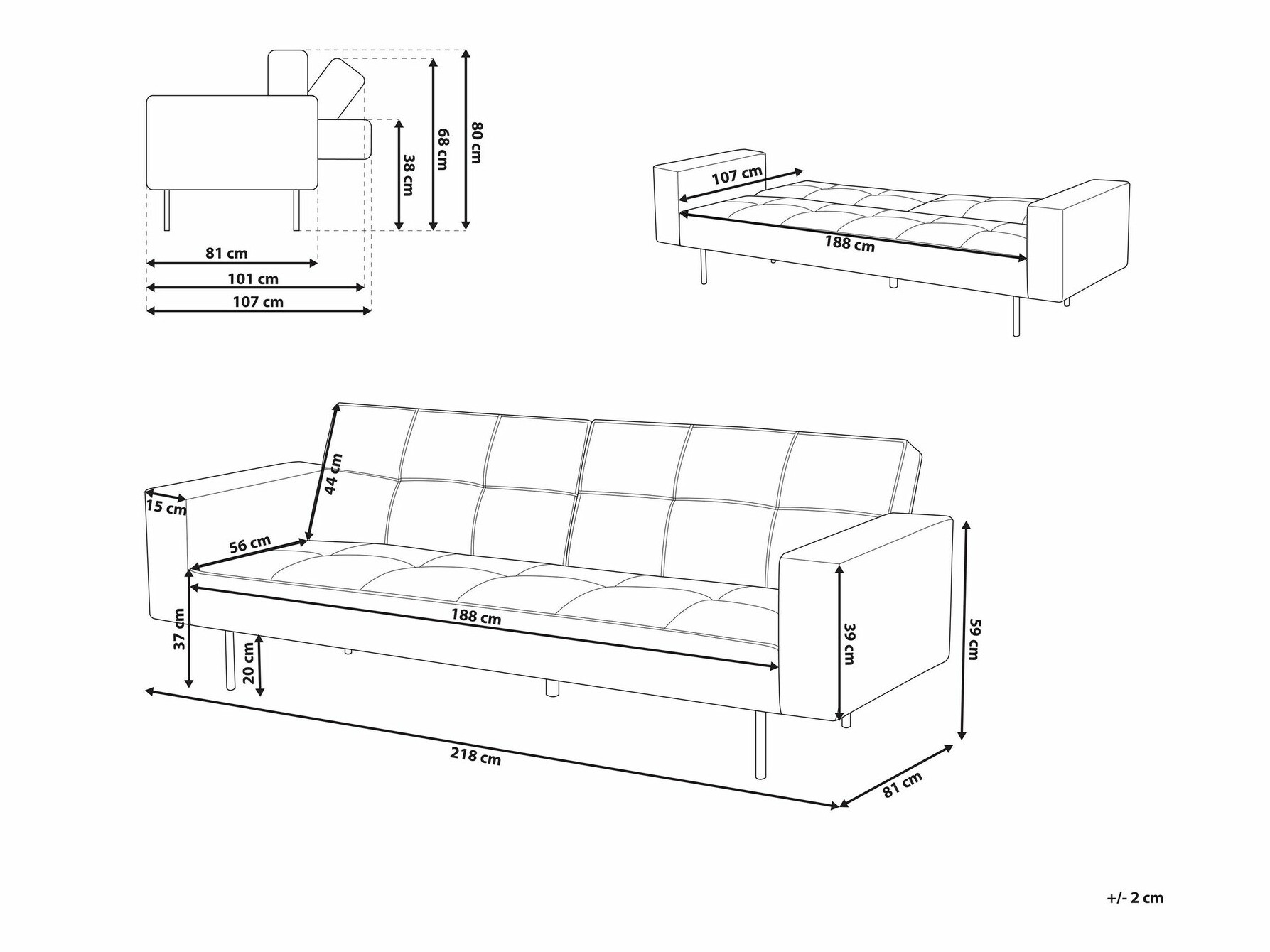 Diivanvoodi Berwyn 749 (Pruun)