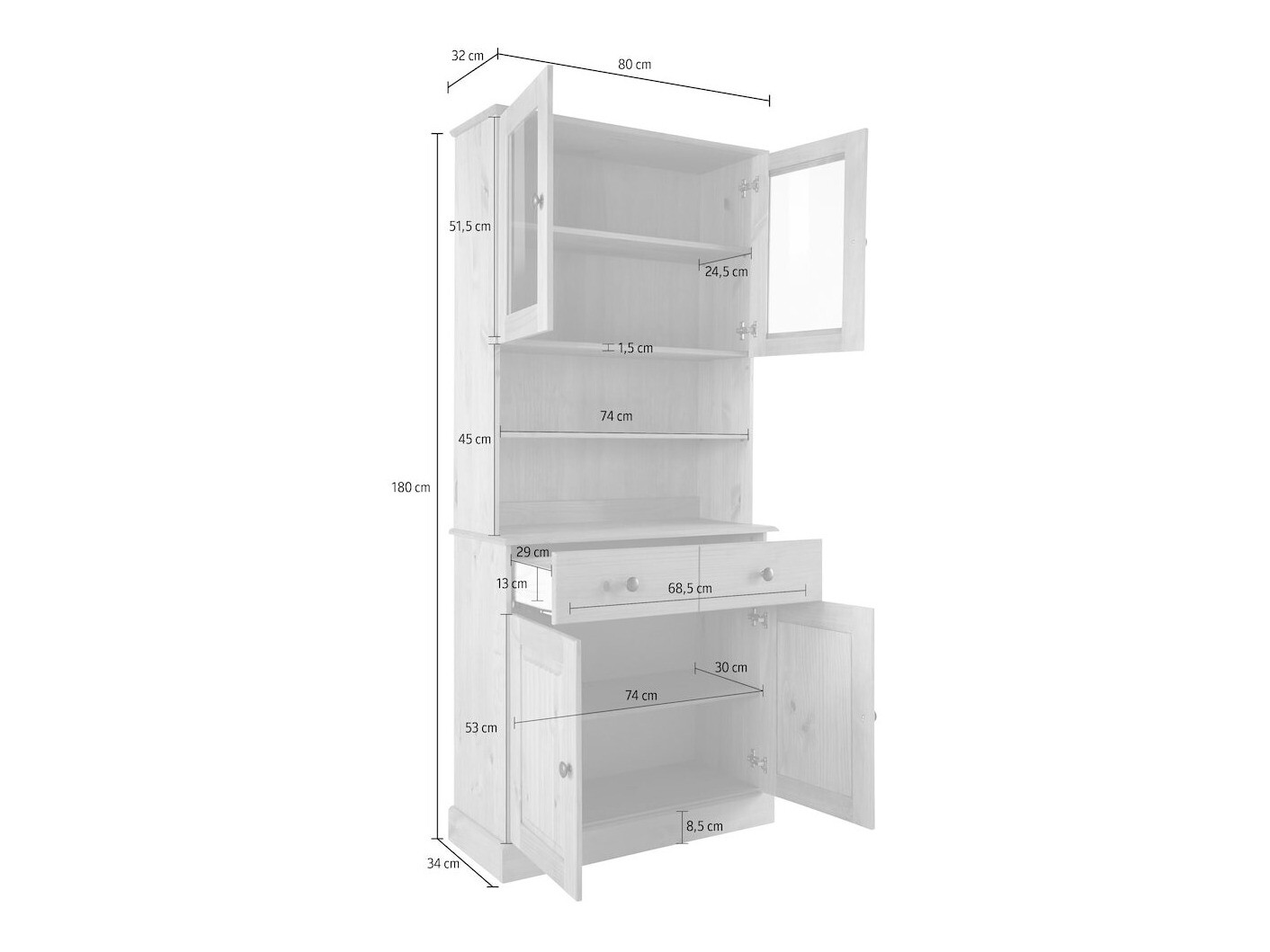 Riiul Caltola 105 (Valge)